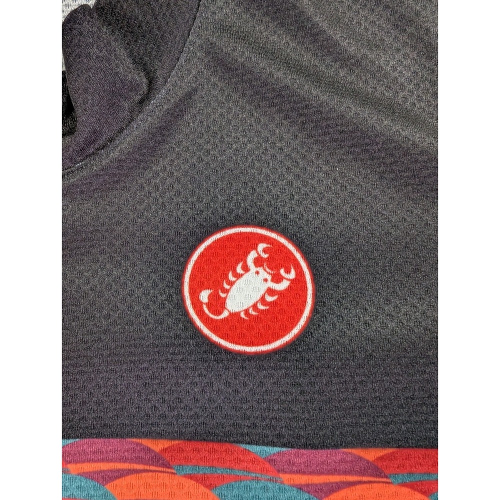 Castelli Competizione Short Sleeve Cycling Jersey Men's Size XL Black Geometric - Picture 3 of 16
